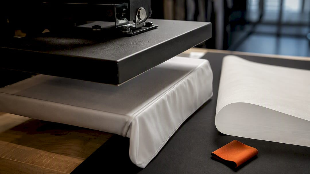 Heat press with sublimation transfer materials