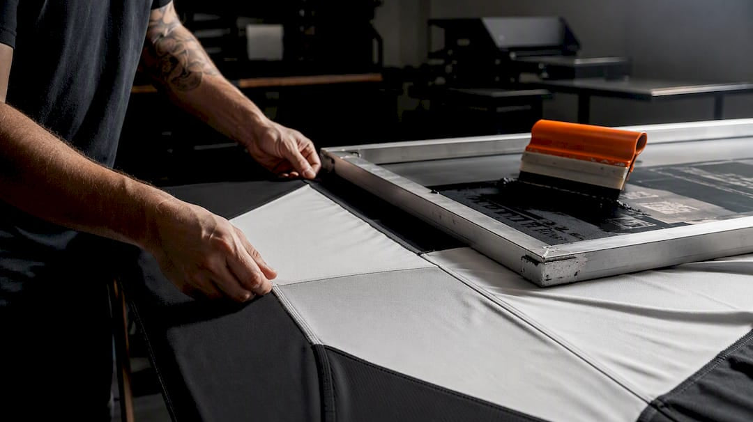 Artwork aligned around a jersey seam