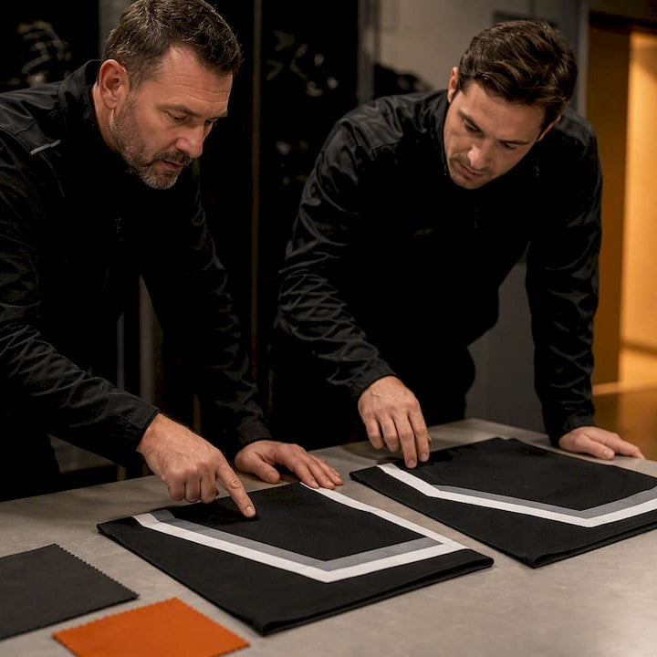 Coach comparing team branding samples