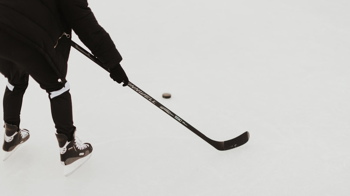 person playing hockey