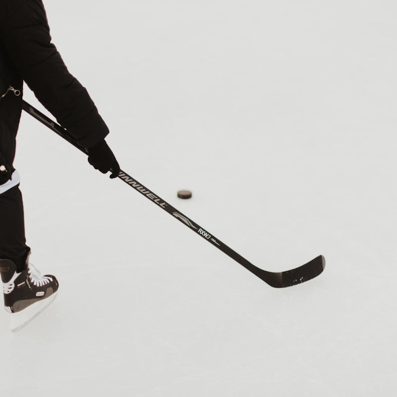 person playing hockey