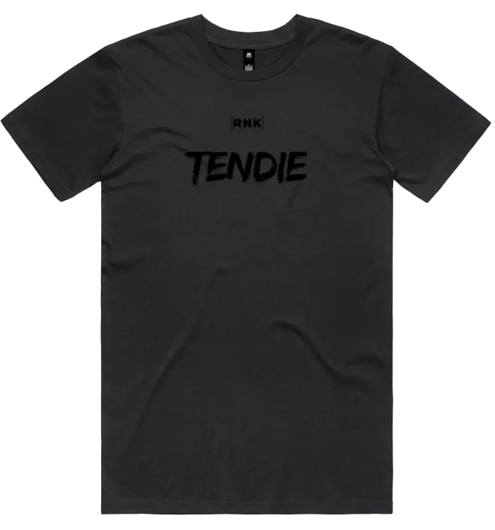 RNK Tendie Graphic Unisex Cotton T-Shirt featuring colorful tendie design and comfortable combed cotton fabric.