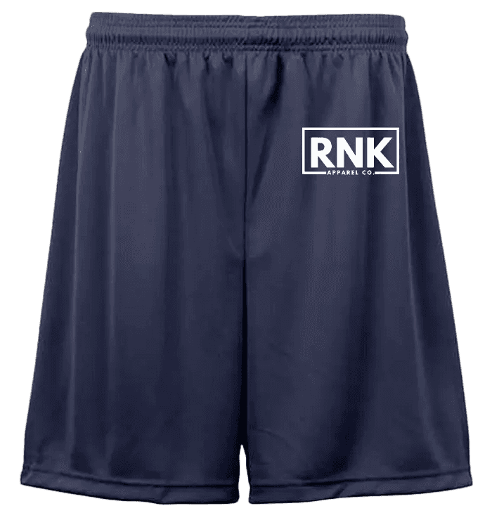 RNK Unisex Performance Shorts made of moisture-management athletic fabric, designed for comfort and active wear.