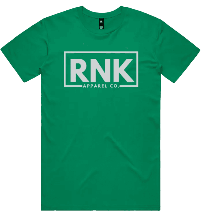 Unisex RNK Apparel Co. classic cotton T-shirt in neutral color, featuring a comfortable fit and simple design for everyday wear.