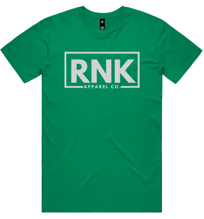 Unisex RNK Apparel Co. classic cotton T-shirt in neutral color, featuring a comfortable fit and simple design for everyday wear.