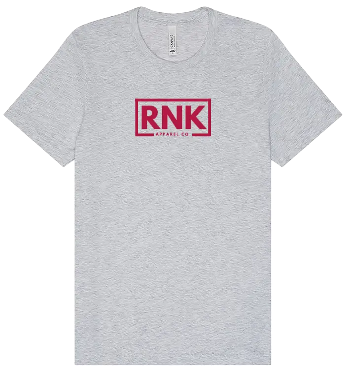Classic hockey cotton T-shirt by RNK Apparel Co featuring a vintage hockey graphic on soft, comfortable white fabric.