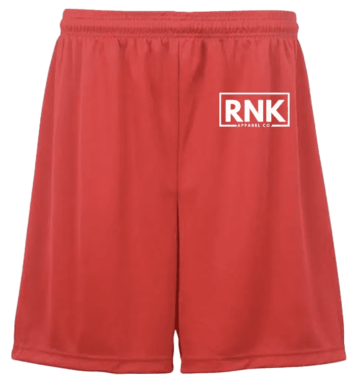 RNK Unisex Performance Shorts with moisture-management fabric, designed for athletic and active wear.