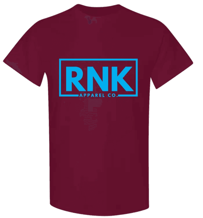 Youth Aqua RNK Logo T-Shirt featuring a 100% cotton hockey style tee with RNK Apparel Co. branding and a vibrant aqua color.
