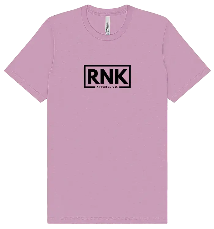 Premium hockey cotton T-shirt from RNK Apparel Co featuring a comfortable fit and classic hockey-themed design in white and navy.