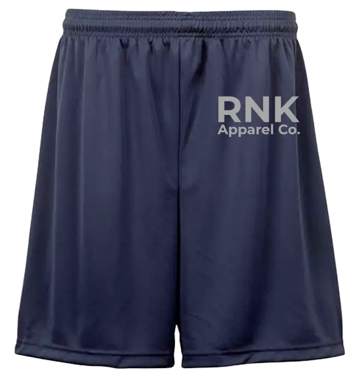 RNK Youth Performance Shorts with moisture-management fabric, athletic fit, and lightweight design for active youth sportswear.