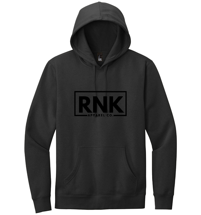 Unisex RNK Apparel Co. fleece hoodie in soft, cozy fabric, shown in a neutral color with a relaxed fit and hood.