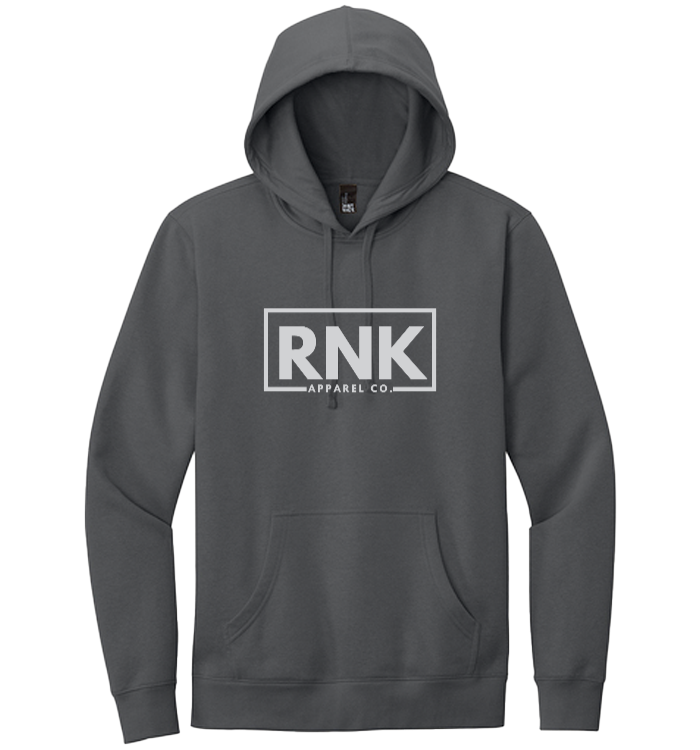 Unisex navy blue RNK Adult Hockey Fleece Hoodie with front pocket and drawstring hood, made by RNK Apparel Co.