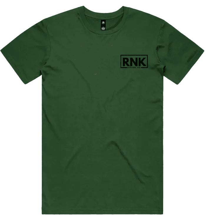 RNK Adult unisex combed cotton T-shirt with small logo on the left chest, featuring a comfortable fit and classic design.