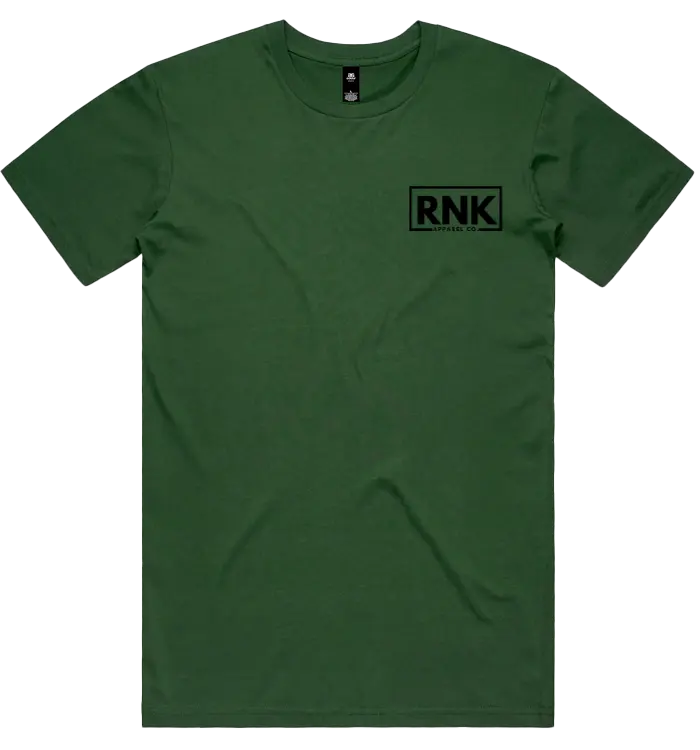 RNK Adult unisex combed cotton T-shirt with small logo on the left chest, featuring a comfortable fit and classic design.