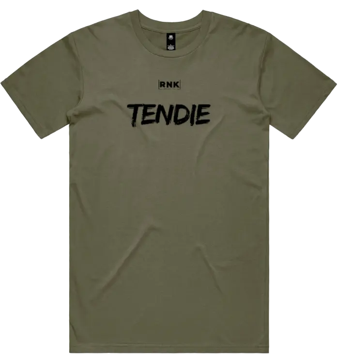 RNK Tendie graphic unisex cotton t-shirt from RNK Apparel Co. featuring a colorful tendie design on soft, comfortable fabric.