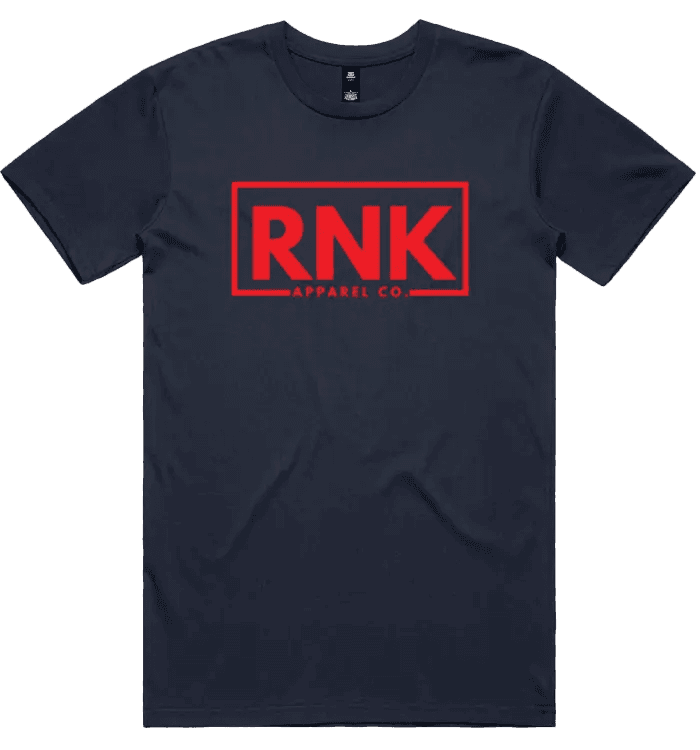 Unisex adult T-shirt by RNK Apparel Co. made of 100% combed cotton, featuring a plain design and comfortable fit.