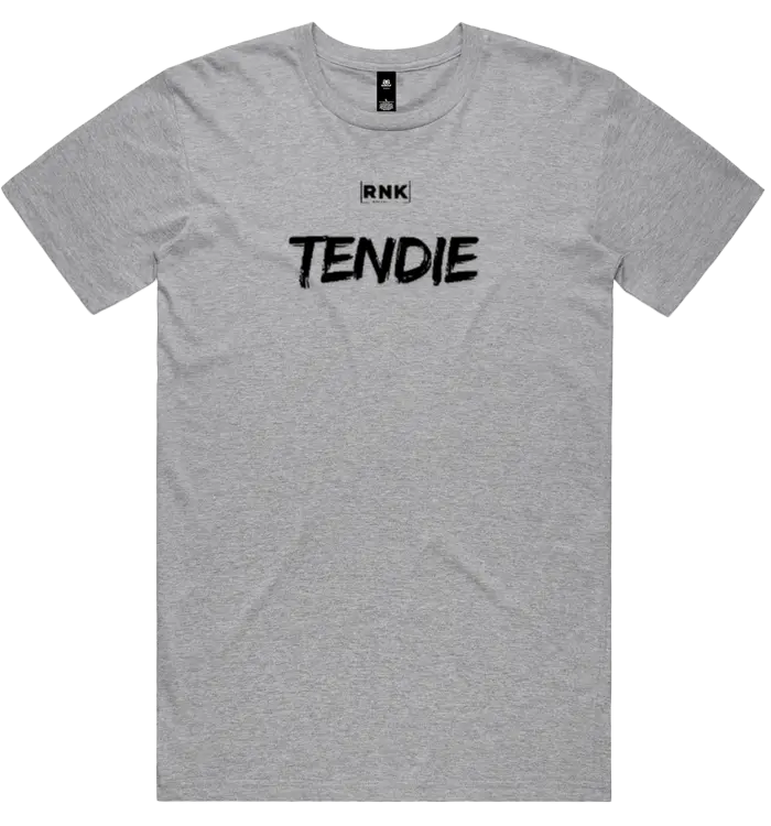 Unisex RNK Tendie graphic T-shirt made from combed cotton, featuring a colorful tendie graphic design on the front.