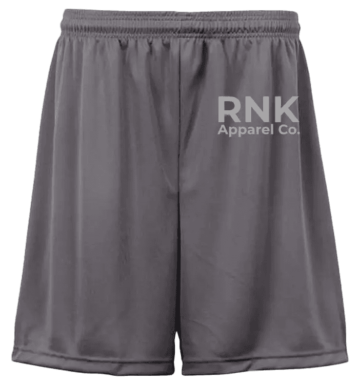 RNK Youth Performance Shorts with moisture-management fabric, athletic design, and breathable material for active youth sports.