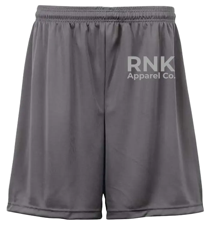 RNK Youth Performance Shorts with moisture-management fabric, athletic design, and breathable material for active youth sports.