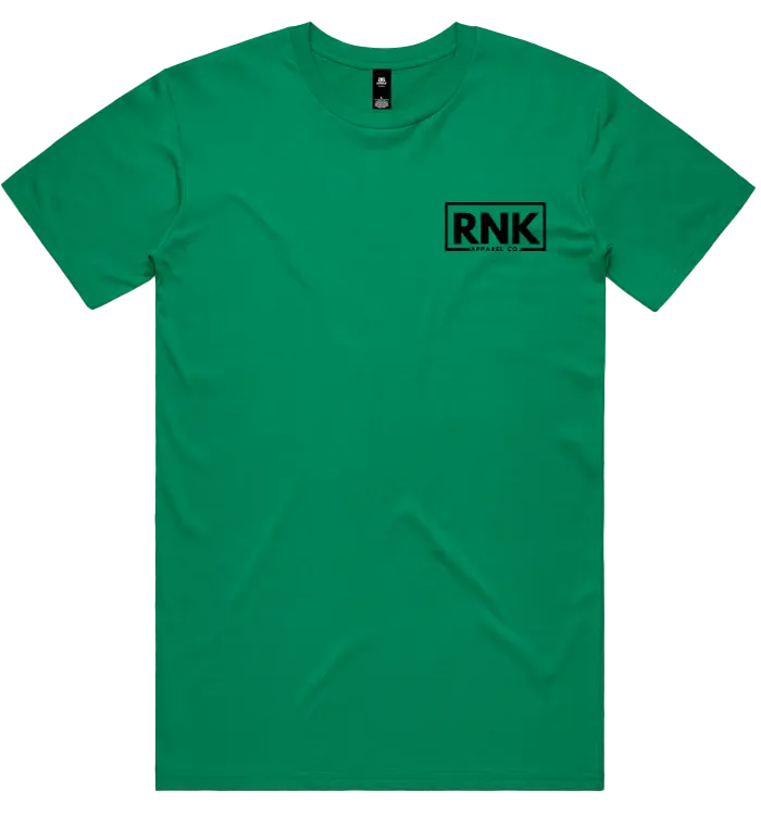 RNK Adult unisex combed cotton T-shirt with small logo on the left chest, featuring a classic fit and soft fabric.