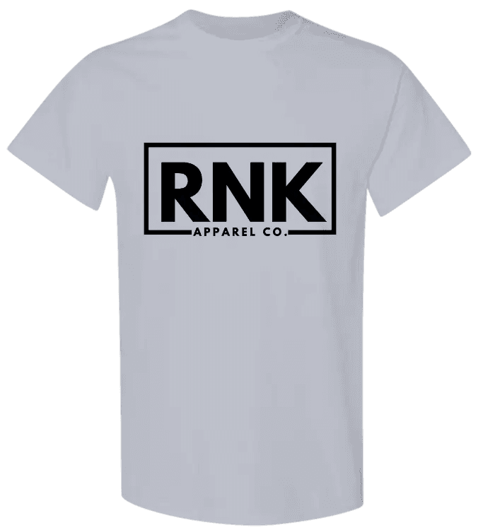 Youth black RNK Logo T-shirt made of 100% cotton, featuring a hockey-inspired design and RNK Apparel Co. branding.