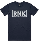 Unisex RNK Apparel Co. classic cotton T-shirt in white, featuring a comfortable fit and simple design, ideal for everyday wear.