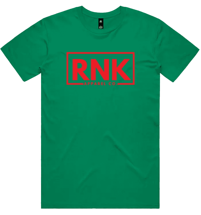 Adult unisex T-shirt made from 100% combed cotton, RNK Apparel Co. in black with a simple crew neck and short sleeves.