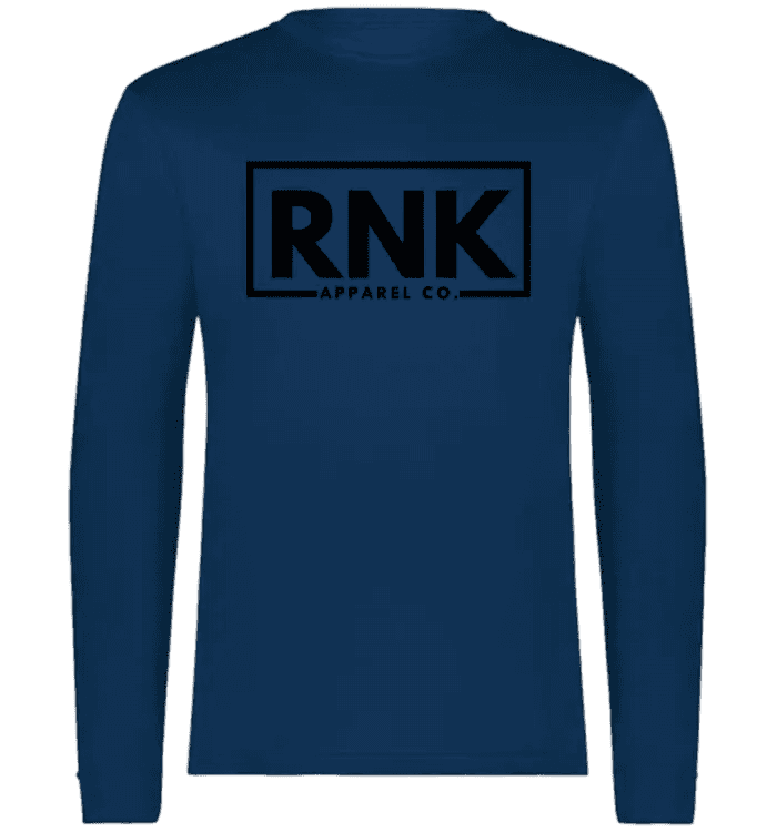 Unisex adult performance long sleeve T-shirt made of 100% polyester by cmgvd2nmw00acoj0juazl4l2x, shown in black with a fitted design