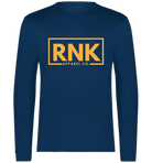 Unisex adult performance long sleeve polyester T-shirt by cmgvd2nmw00acoj0juazl4l2x, shown in black with a fitted design.