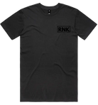 RNK Apparel Co. adult unisex combed cotton T-shirt with small logo on the left chest, casual and comfortable fit.