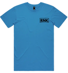 RNK Adult unisex combed cotton T-shirt with small left chest logo, featuring a simple, comfortable design in natural fabric.