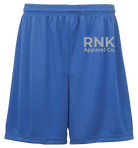 Youth performance shorts by cmgvd2nmw00acoj0juazl4l2x made of moisture-wicking, antimicrobial polyester fabric, shown flat with elastic waistband.