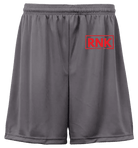 Youth hockey training shorts gray moisture-wicking