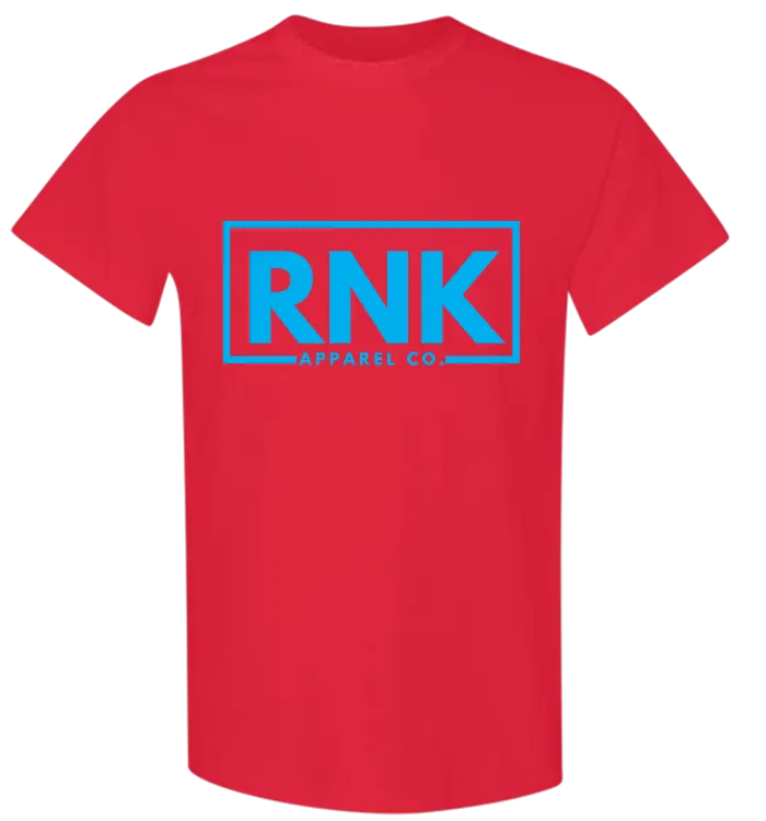 Youth Aqua RNK Logo T-Shirt, 100% cotton hockey tee with RNK Apparel Co. logo on the front, in vibrant aqua color.