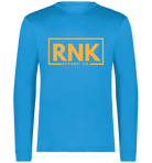 Unisex adult performance long sleeve T-shirt by cmgvd2nmw00acoj0juazl4l2x, made of 100% polyester, shown in black with a fitted design.