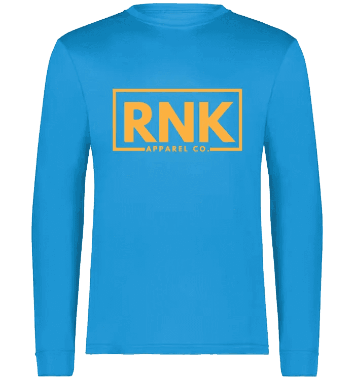 Unisex adult performance long sleeve T-shirt by cmgvd2nmw00acoj0juazl4l2x, made of 100% polyester, shown in black with a fitted design.