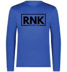 Adult performance long sleeve T-shirt by cmgvd2nmw00acoj0juazl4l2x, 100% polyester, unisex, shown in black with fitted design