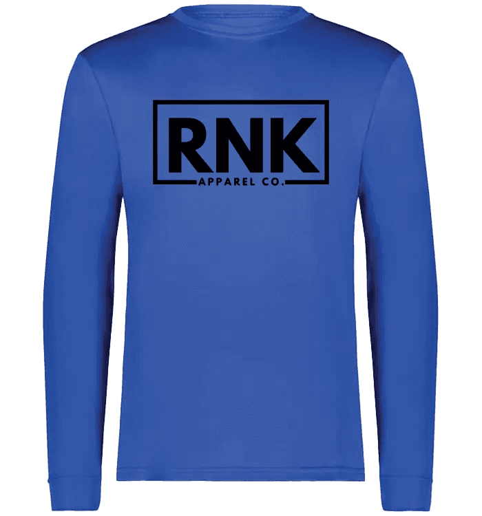 Adult performance long sleeve T-shirt by cmgvd2nmw00acoj0juazl4l2x, 100% polyester, unisex, shown in black with fitted design