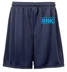 RNK Unisex Performance Shorts with moisture-management fabric, athletic design for active wear and sports activities.