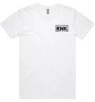 RNK Adult unisex combed cotton T-shirt with small left chest logo, casual fit and soft fabric from RNK Apparel Co.