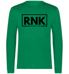 Adult performance long sleeve T-shirt by cmgvd2nmw00acoj0juazl4l2x, 100% polyester, unisex, shown in a sleek black color.