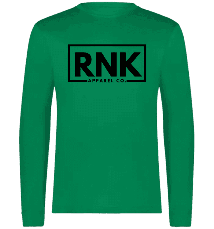 Adult performance long sleeve T-shirt by cmgvd2nmw00acoj0juazl4l2x, 100% polyester, unisex, shown in a sleek black color.