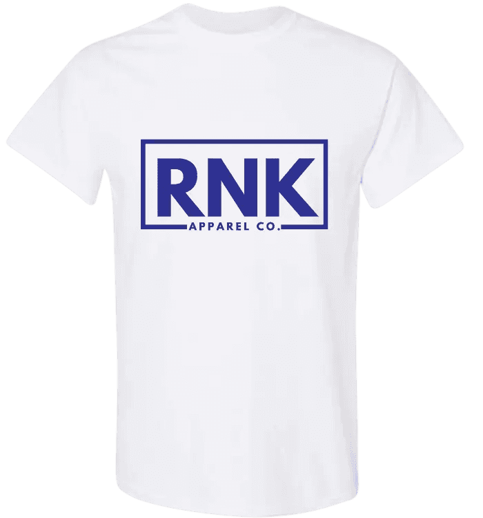 Youth cotton T-shirt with royal blue RNK logo graphic, featuring short sleeves and a comfortable fit by cmgvd2nmw00acoj0juazl4l2x