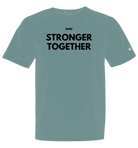 Unisex Stronger Together Champion garment dyed T-shirt by cmgvd2nmw00acoj0juazl4l2x, featuring a casual fit and bold graphic print.