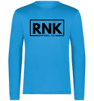 Adult performance long sleeve T-shirt by cmgvd2nmw00acoj0juazl4l2x, 100% polyester, unisex, shown in black with slim fit design.