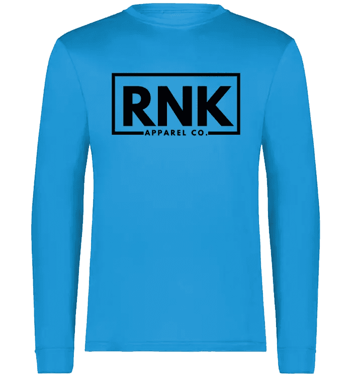 Adult performance long sleeve T-shirt by cmgvd2nmw00acoj0juazl4l2x, 100% polyester, unisex, shown in black with slim fit design.