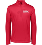 Adult dry-fit 1/4 zip polyester pullover in black, featuring a high collar and athletic fit, by cmgvd2nmw00acoj0juazl4l2x.