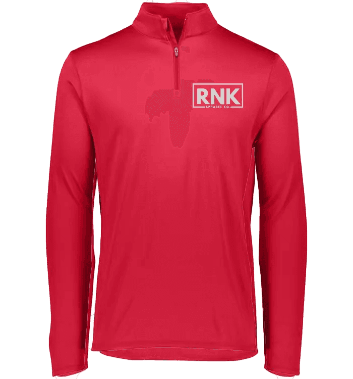 Adult dry-fit 1/4 zip polyester pullover in black, featuring a high collar and athletic fit, by cmgvd2nmw00acoj0juazl4l2x.