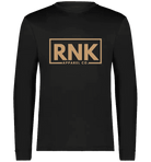 Unisex adult performance long sleeve T-shirt made of 100% polyester, by cmgvd2nmw00acoj0juazl4l2x, shown in the image.