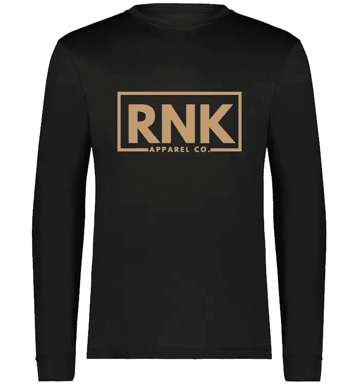Unisex adult performance long sleeve T-shirt made of 100% polyester, by cmgvd2nmw00acoj0juazl4l2x, shown in the image.